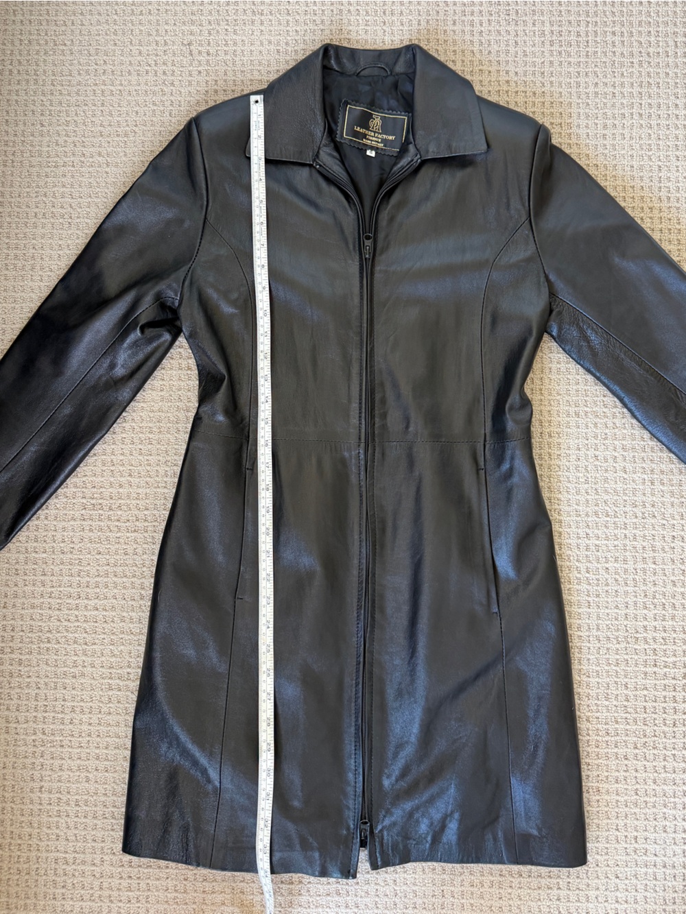 Vintage Leather Coat | Size S - Picture 5 of 6